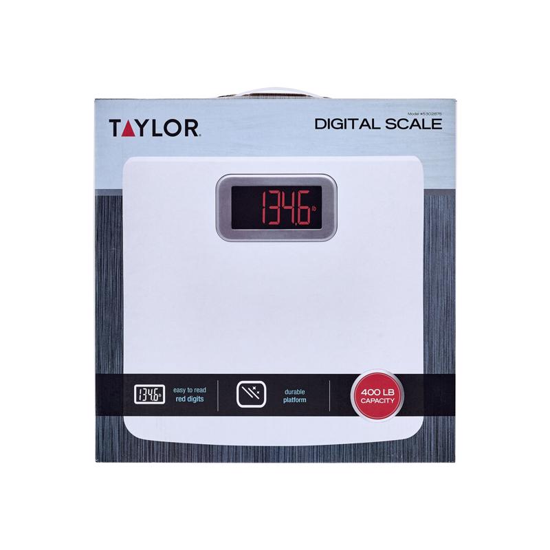 Taylor 400 lb Digital Bathroom Scale White