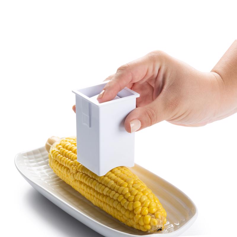 Harold Import White ABS Plastic Corn Butterer 1.31 oz