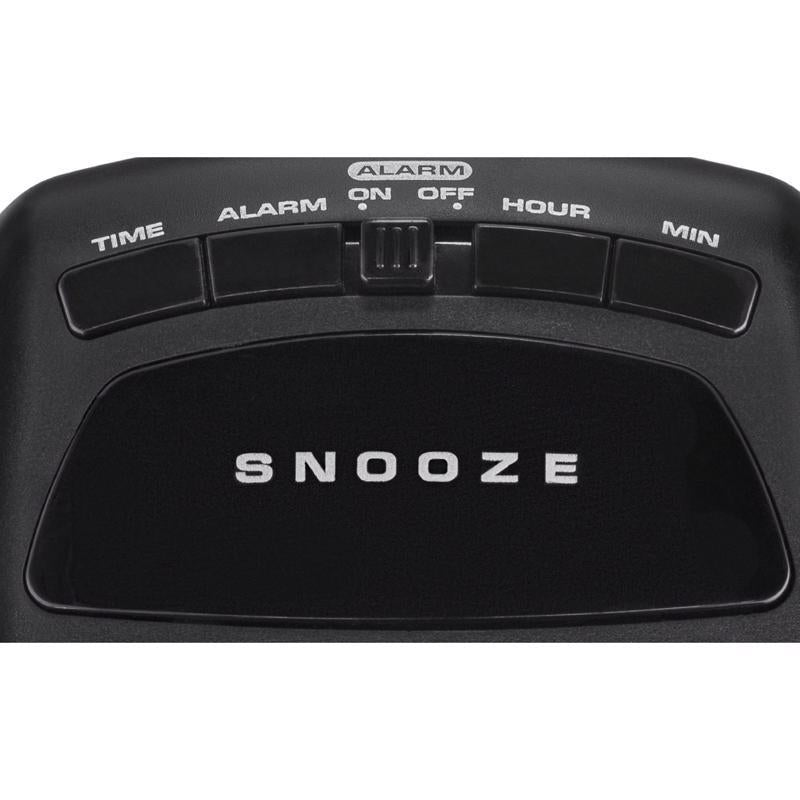 Westclox Black Alarm Clock Digital Plug-In