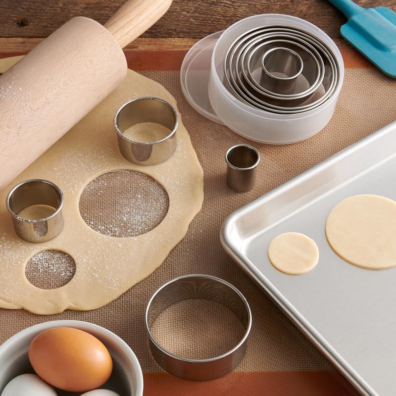 Mrs. Anderson's Baking Silver Stainless Steel Baking Cutters Set