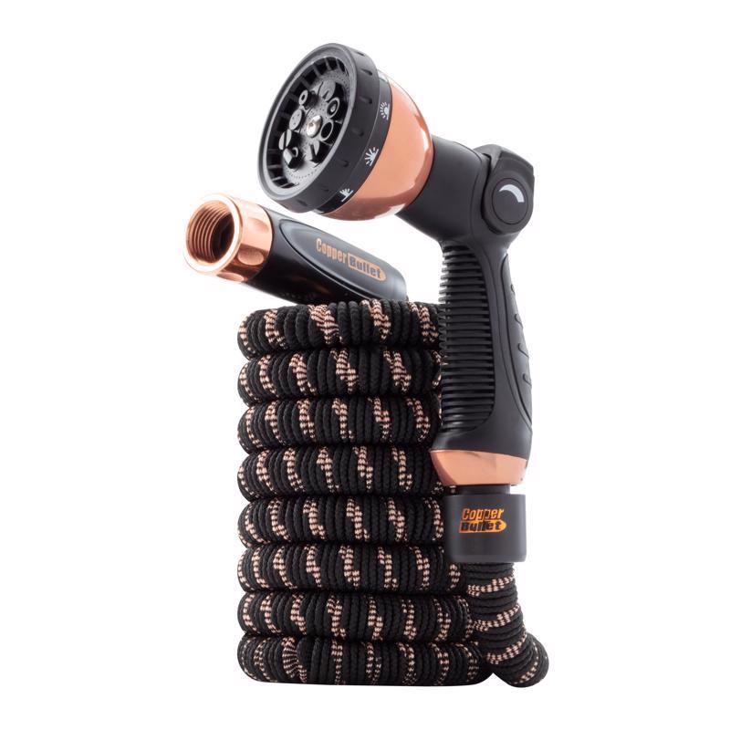Pocket Hose Copper Bullet 3/4 in. D X 25 ft. L Medium Duty Expandable Flexible Garden Hose