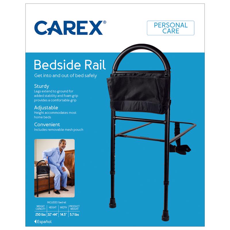 Carex Health Brands Black Bedside Rail