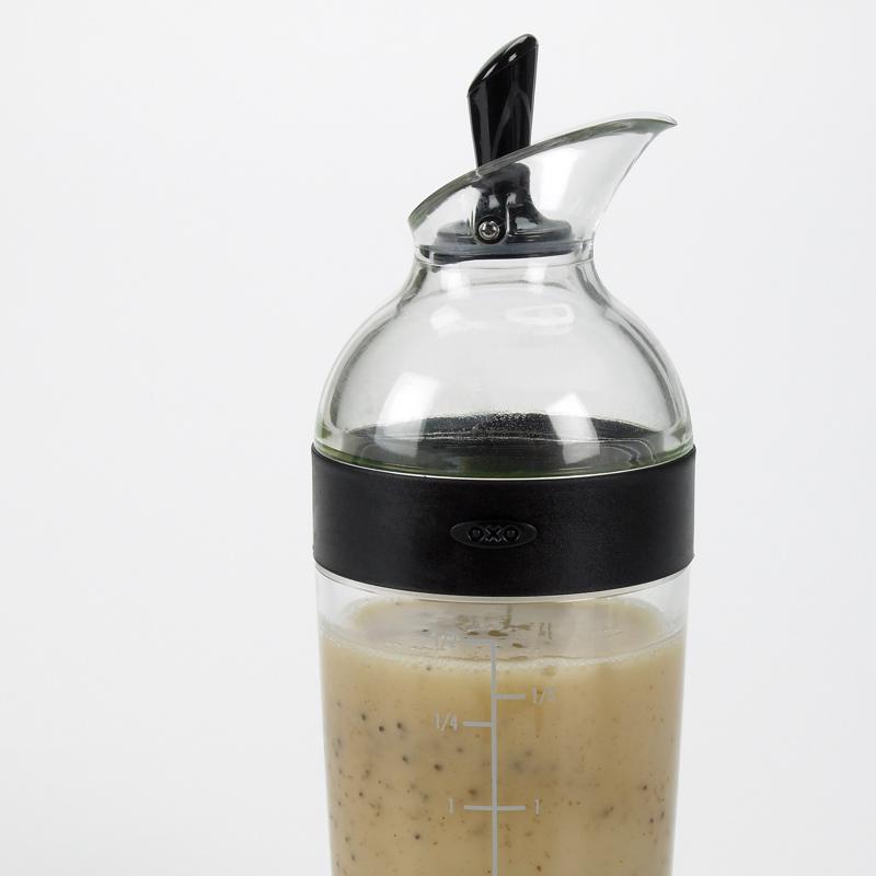 OXO Good Grips Black Plastic Salad Dressing Shaker 1.5 cups