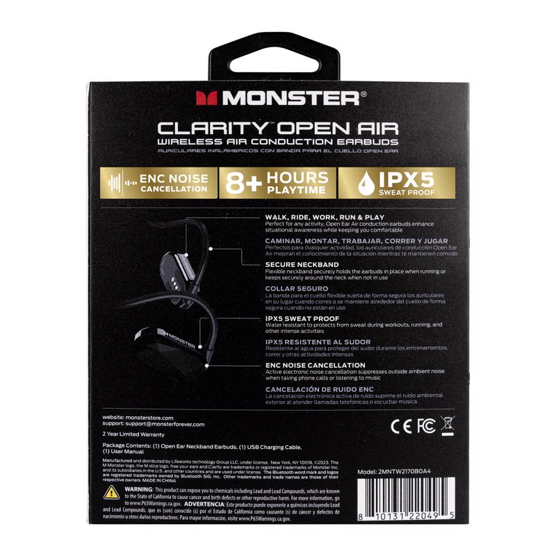 Monster Wireless Bluetooth Behind-the-Neck Headphones
