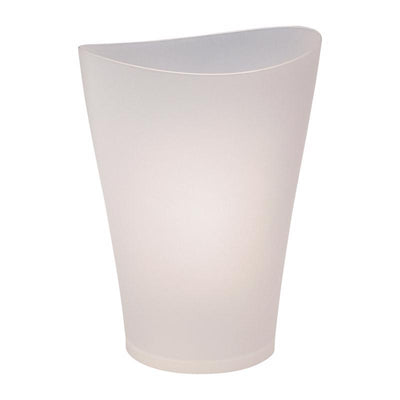 Rubbermaid Spa Works 2.25 gal Clear Plastic Vanity Wastebasket