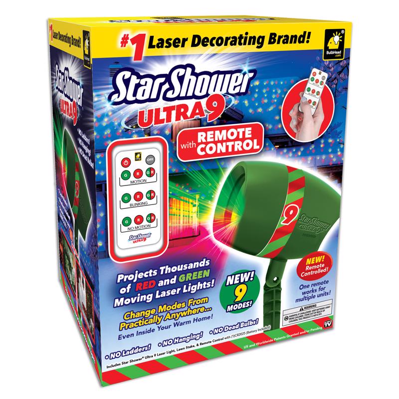 Star Shower Bulbhead Laser Lights with Remote Control