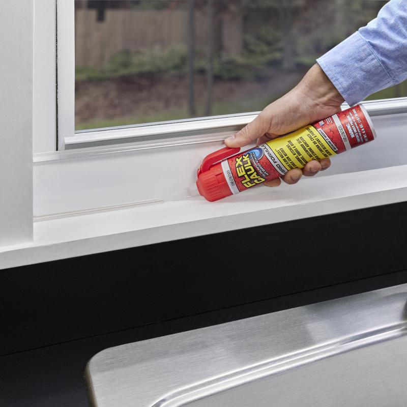 Flex Seal Family of Products Flex Caulk Clear Polymer Advanced Hybrid Polymer Caulk 6.6 oz