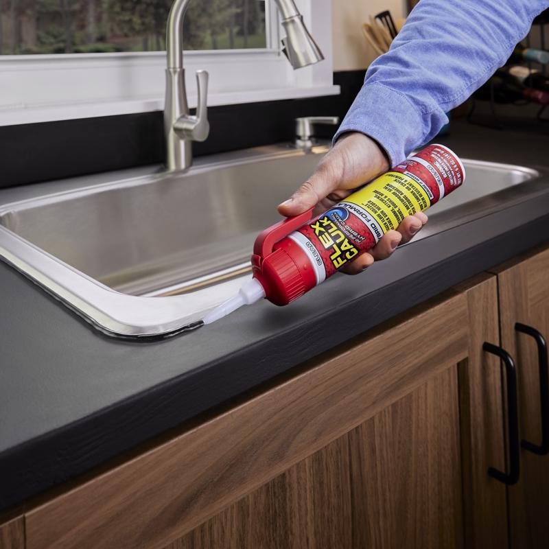 Flex Seal Family of Products Flex Caulk Clear Polymer Advanced Hybrid Polymer Caulk 6.6 oz