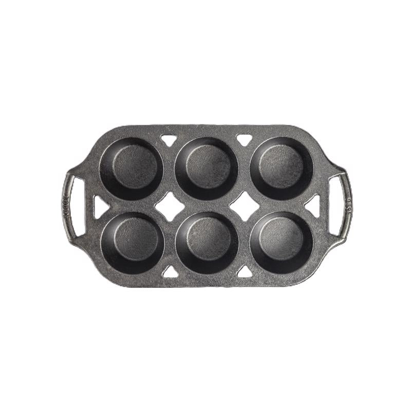 Lodge 7 in. W X 13 in. L Muffin Pan Gray