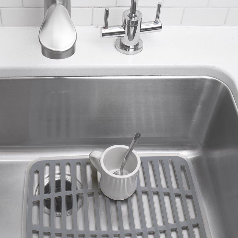Spectrum Cora 12 in. L X 16 in. W X 1 in. H Plastic Sink Mat