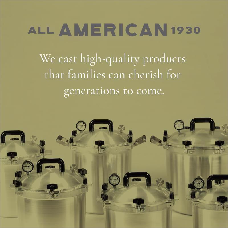 All American 1930 Cast Aluminum Pressure Canner 30 qt Silver
