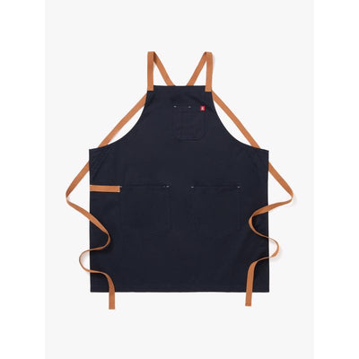 Hedley & Bennett Crossback 3 pocket Midnight Blue Cotton Twill Solid Apron