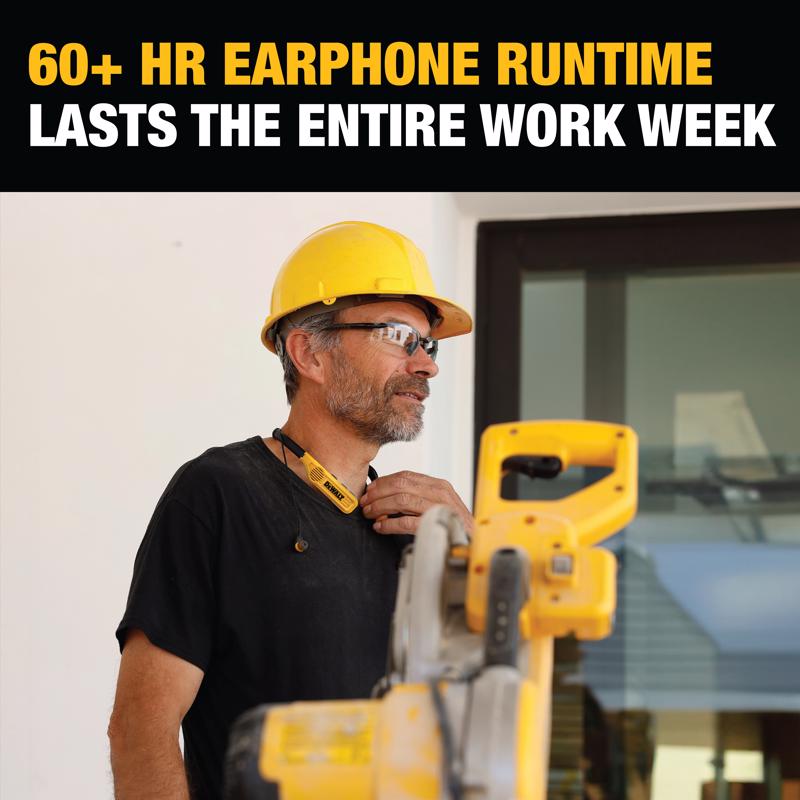DeWalt Pro Max Wireless Bluetooth Neckband Behind-the-Neck Headphones