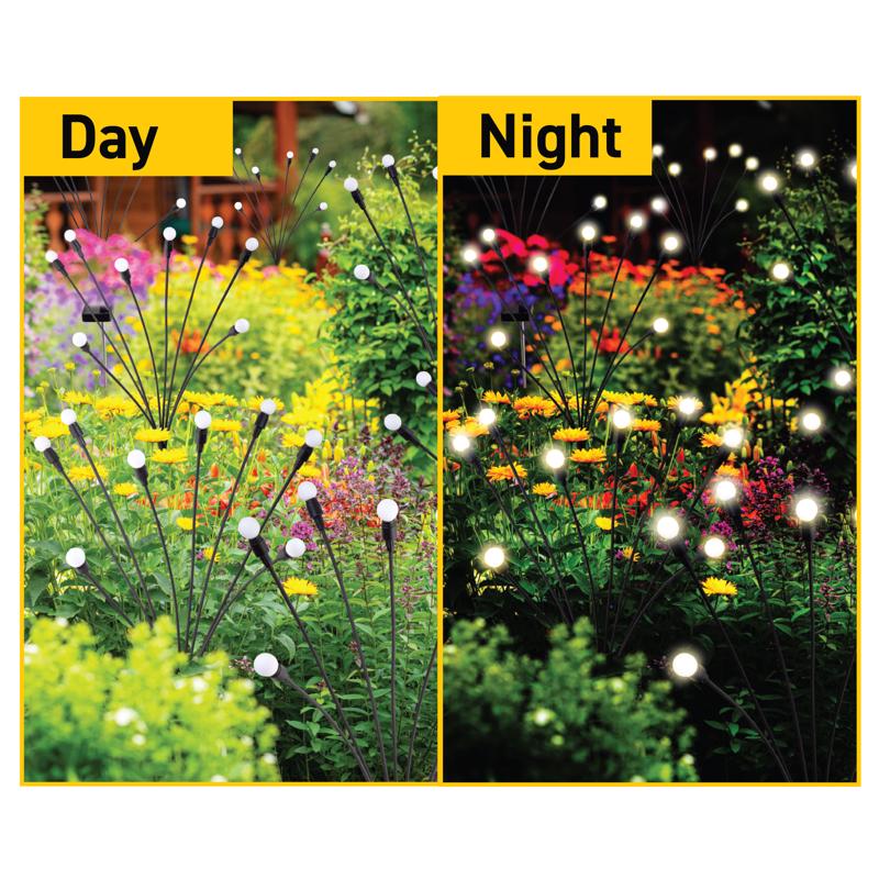 Sensor Brite Matte Black Solar Powered 10 W LED Garden Light
