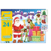 Upbounders Light Skinned Santa Advent Sticker Calendar