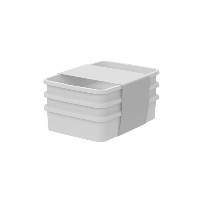 Starplast 27.2 in. H X 12.5 in. W X 17.4 in. D 3-Tier Storage Cart