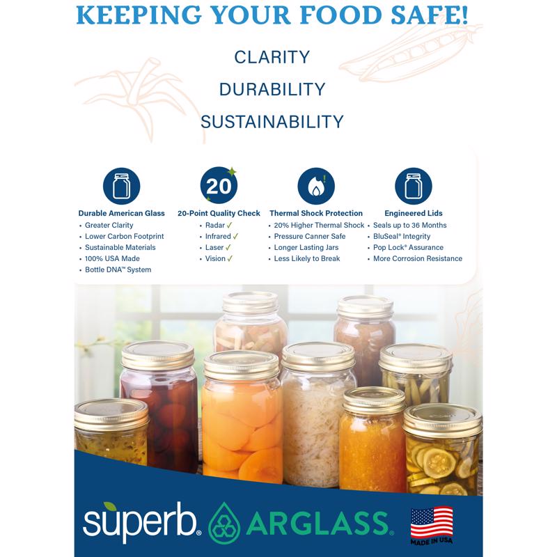 Superb Seal-It-Right Regular Mouth Canning Lids and Bands 12 pk