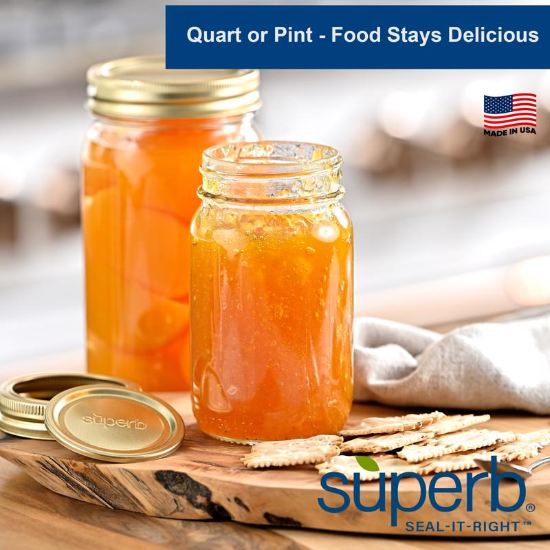 Superb Regular Mouth Canning Lid 12 pk