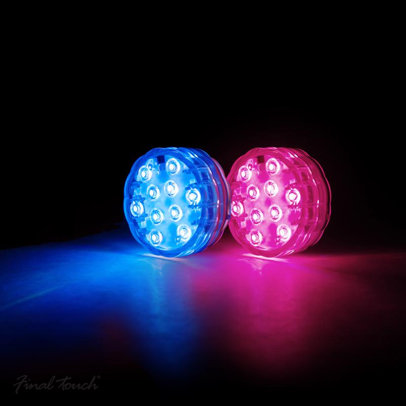 Final Touch Clear Plastic Color Changing Cooler LED Lights