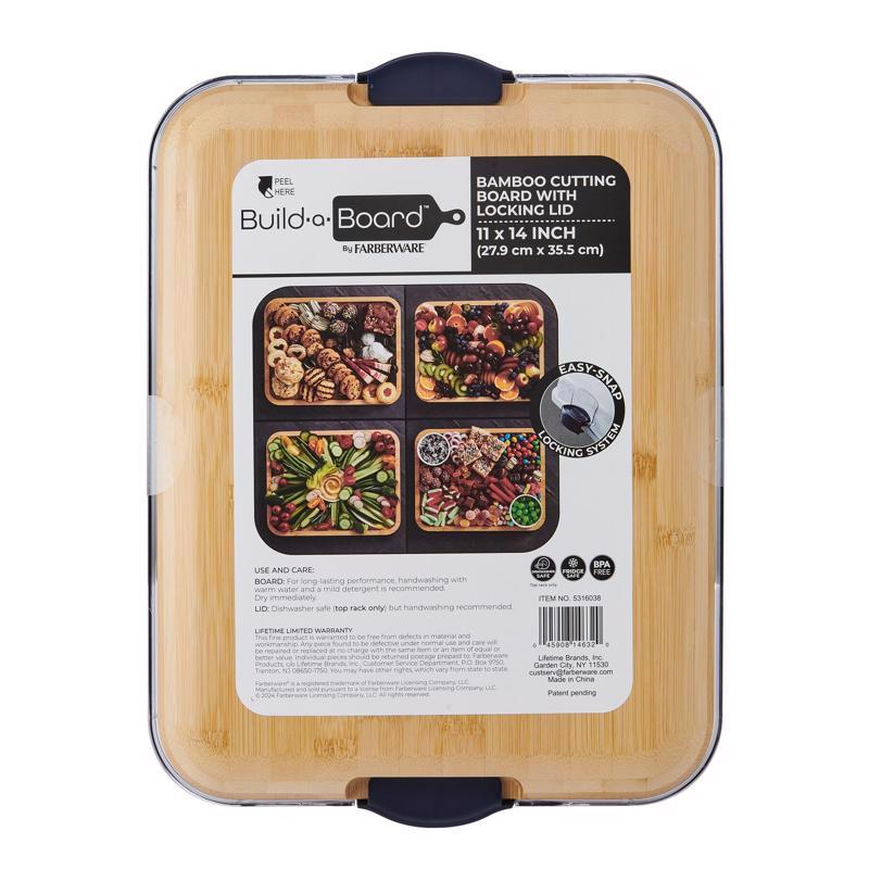 Lifetime Brands 14 in. L X 11 in. W Bamboo Cutting Board & Serve Tray