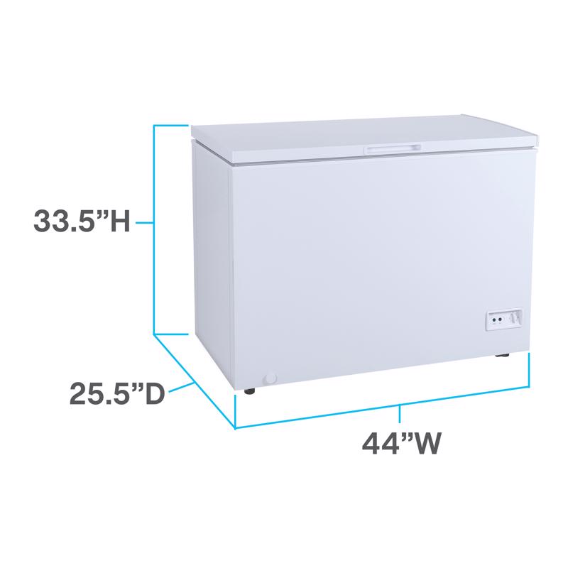Avanti 10 cu ft White Steel Chest Freezer 130 W