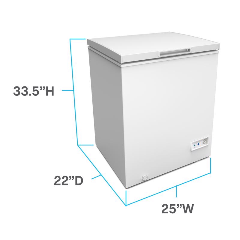 Avanti 5 cu ft White Steel Chest Freezer 120 W