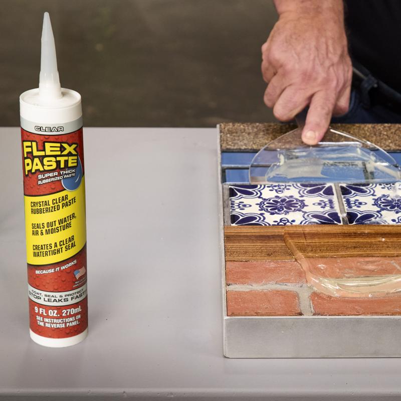 Flex Seal Family of Products Flex Paste Clear Rubberized Paste 9 fl. oz.