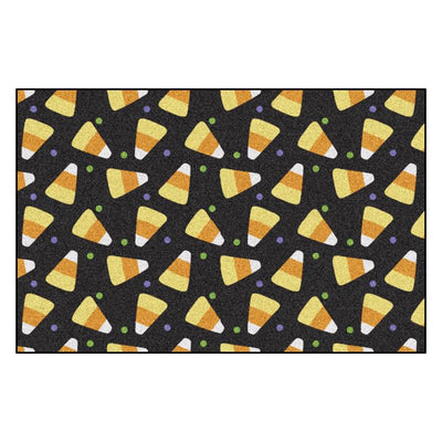 Fanmats 30 in. W X 20 in. L Multi-Color Candy Corn Rubber Door Mat