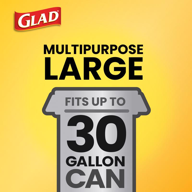 Glad 30 gal Trash Bags Quick Tie 40 pk