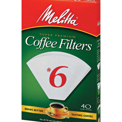 Melitta 10 cups White Cone Coffee Filter 40 pk