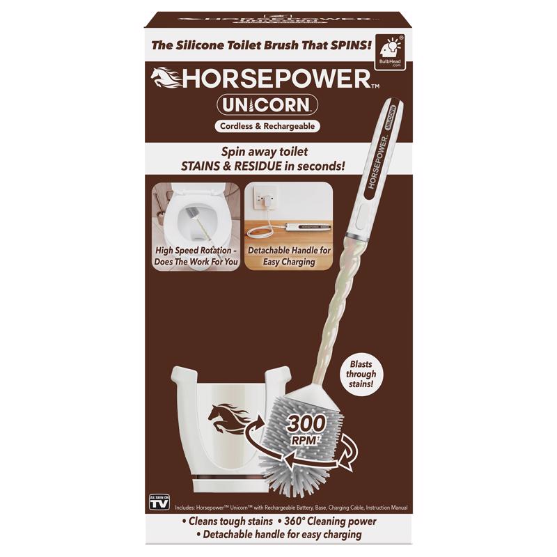 Horsepower Unicorn Spinning Toilet Brush Silicone