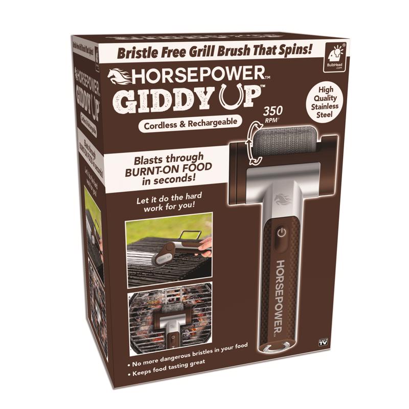 As Seen On TV Horsepower Grill Brush Stainless Steel