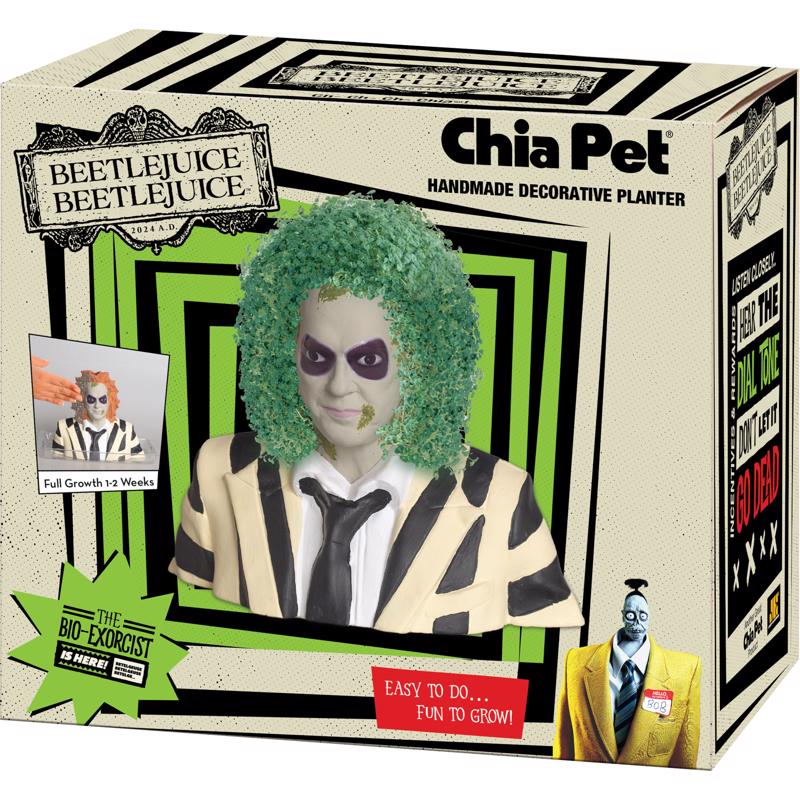 Chia Pet Beetlejuice Decorative Planter Clay