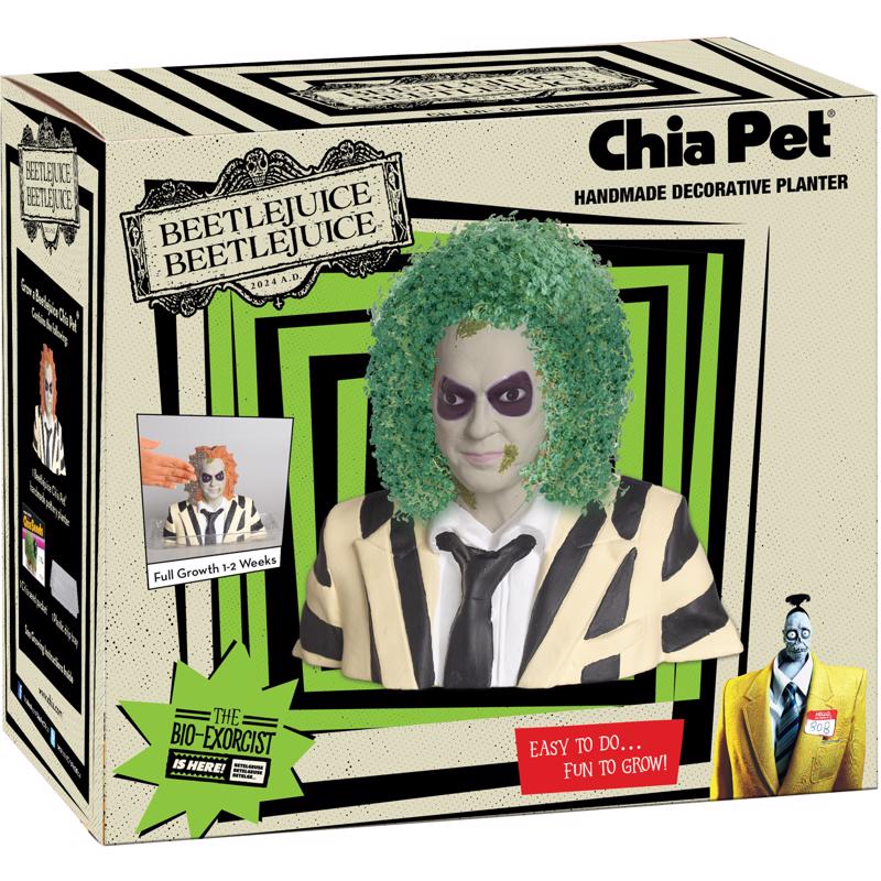 Chia Pet Beetlejuice Decorative Planter Clay