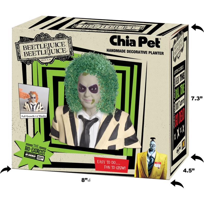 Chia Pet Beetlejuice Decorative Planter Clay