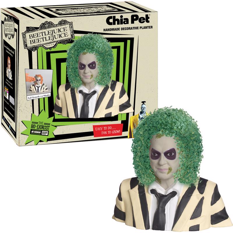 Chia Pet Beetlejuice Decorative Planter Clay