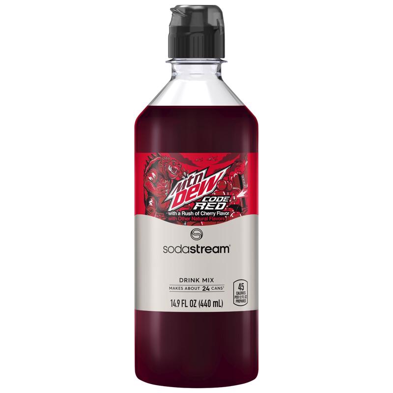 SodaStream Mountain Dew Code Red Cherry Soda Mix 440 ml