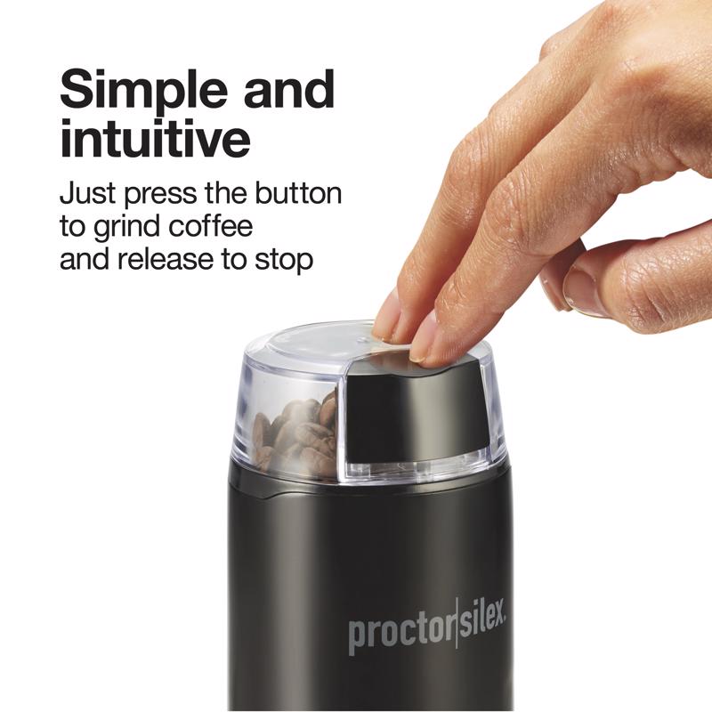 Hamilton Beach Proctor Silex Black Plastic/Steel 12 cups Coffee and Spice Grinder