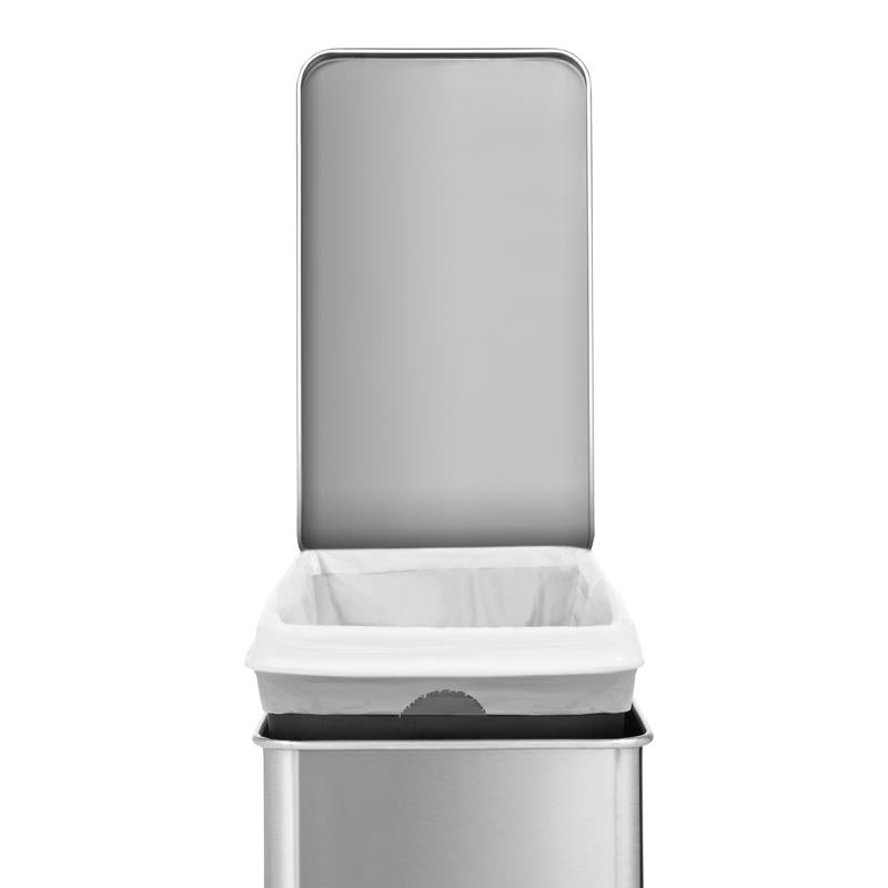 Simplehuman 10 L Silver Stainless Steel Step Trash Can