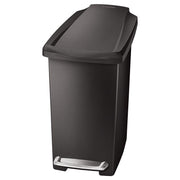 Simplehuman 10 L Black Plastic Step Trash Can