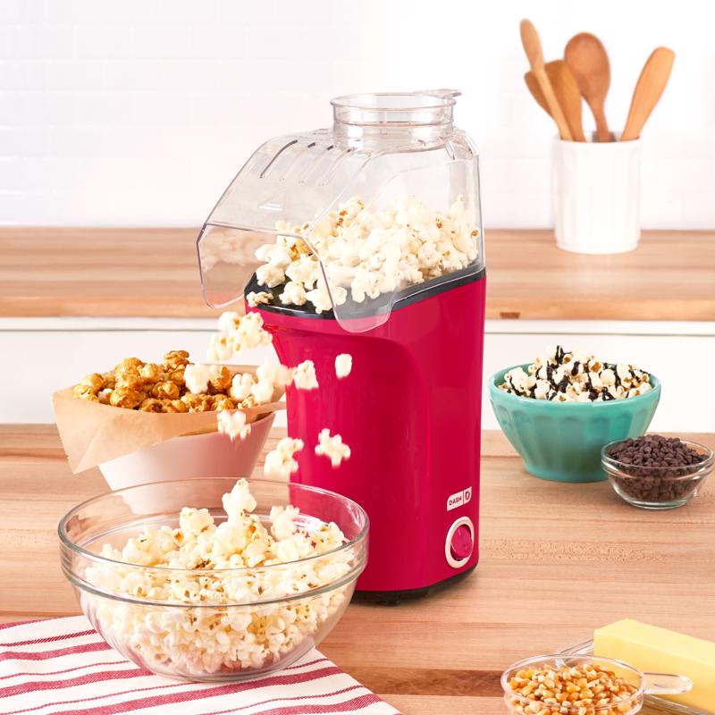 Dash Red 16 cups Air Popcorn Machine