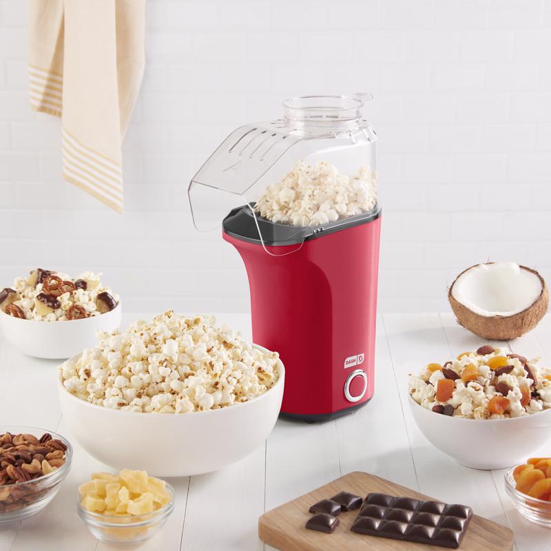 Dash Red 16 cups Air Popcorn Machine