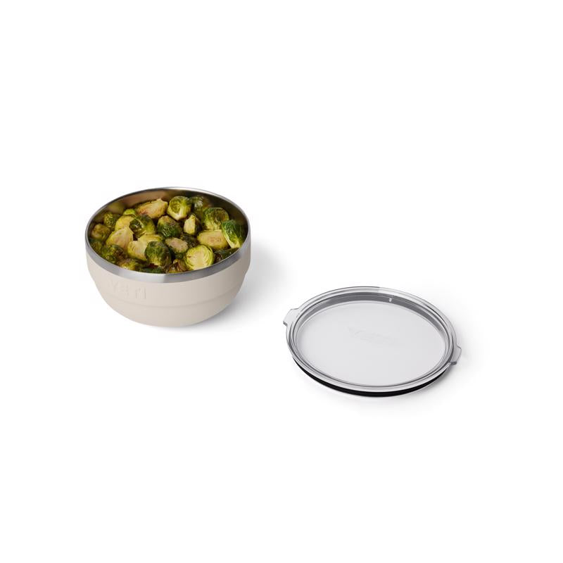YETI Rambler 2 qt Stainless Steel Cape Taupe Bowl with Lid