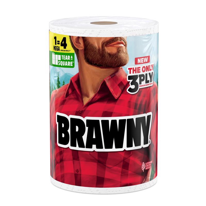 Brawny Tear-A-Square Paper Towels 152 sheet 3 ply