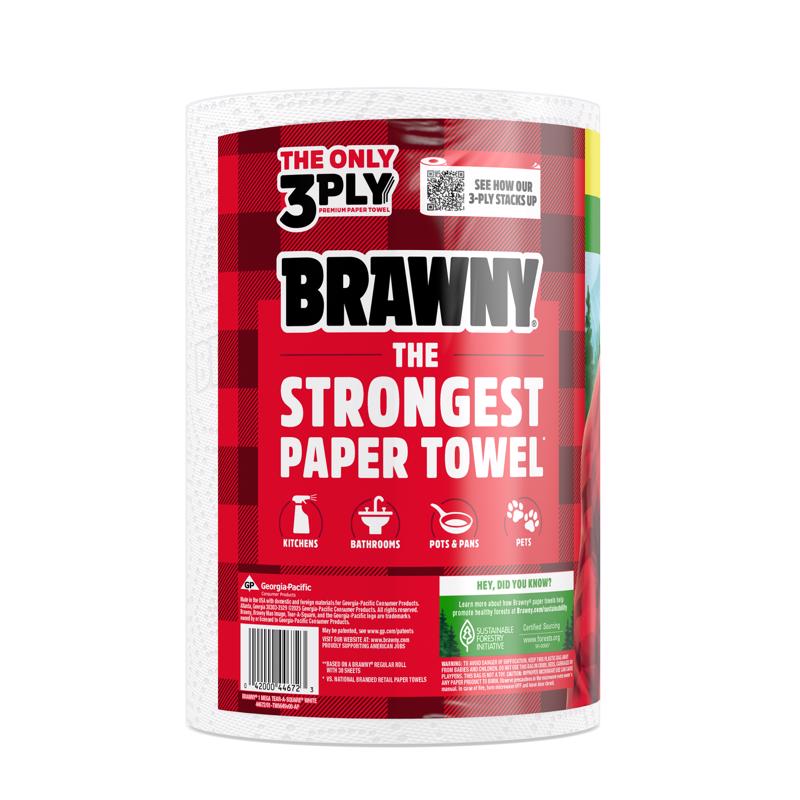 Brawny Tear-A-Square Paper Towels 152 sheet 3 ply