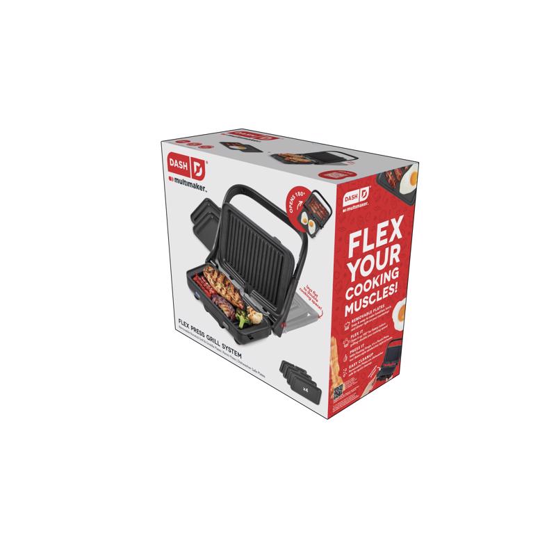Dash Multimaker 11 in. L X 9 in. W Aluminum Nonstick Surface Black Electric Griddle