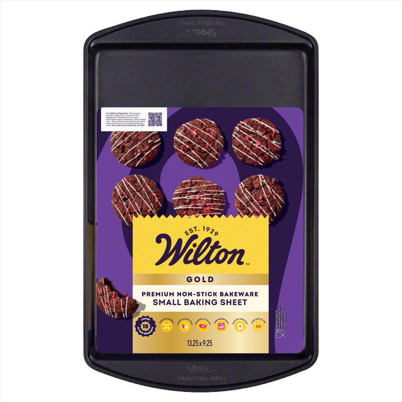 Wilton Gold 9 in. W X 13 in. L Baking Sheet Gray