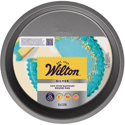 Wilton Silver 1.5 in. L 8 in. Round Cake Pan Gray