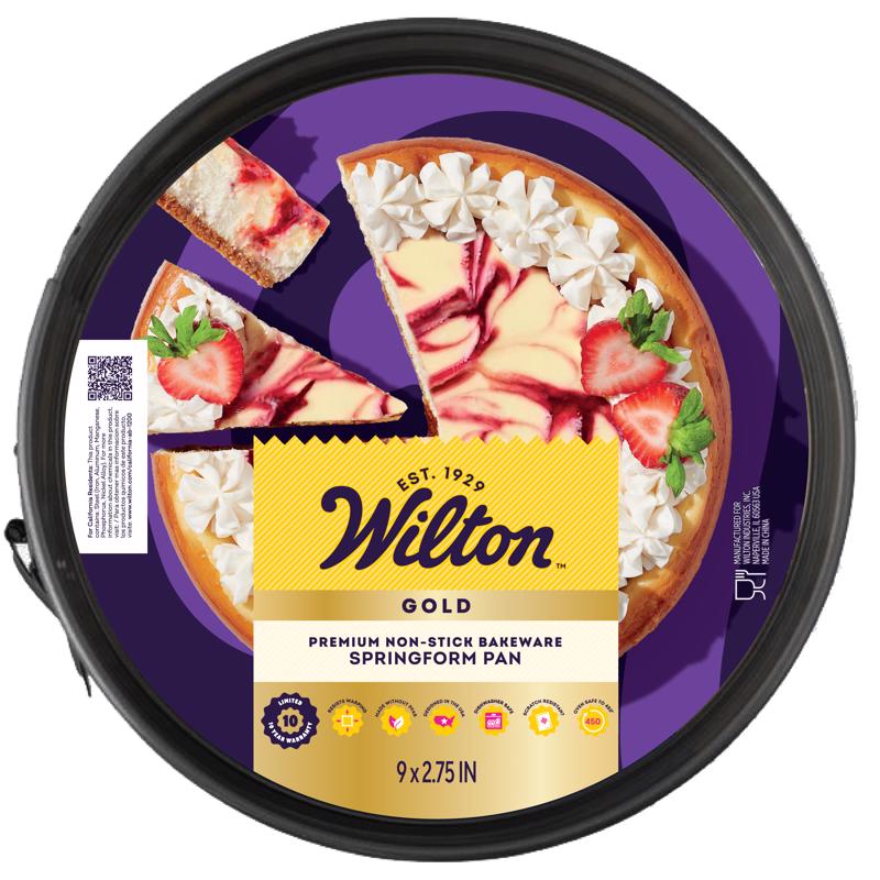 Wilton Gold 9 in. L 3 in. Springform Pan Gray