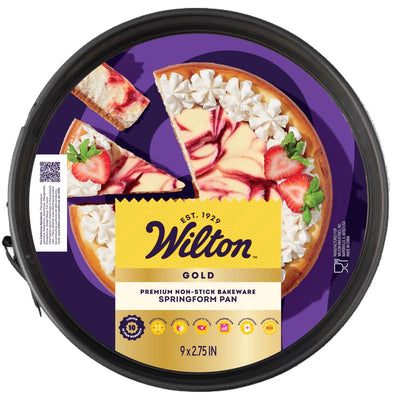 Wilton Gold 9 in. L 3 in. Springform Pan Gray